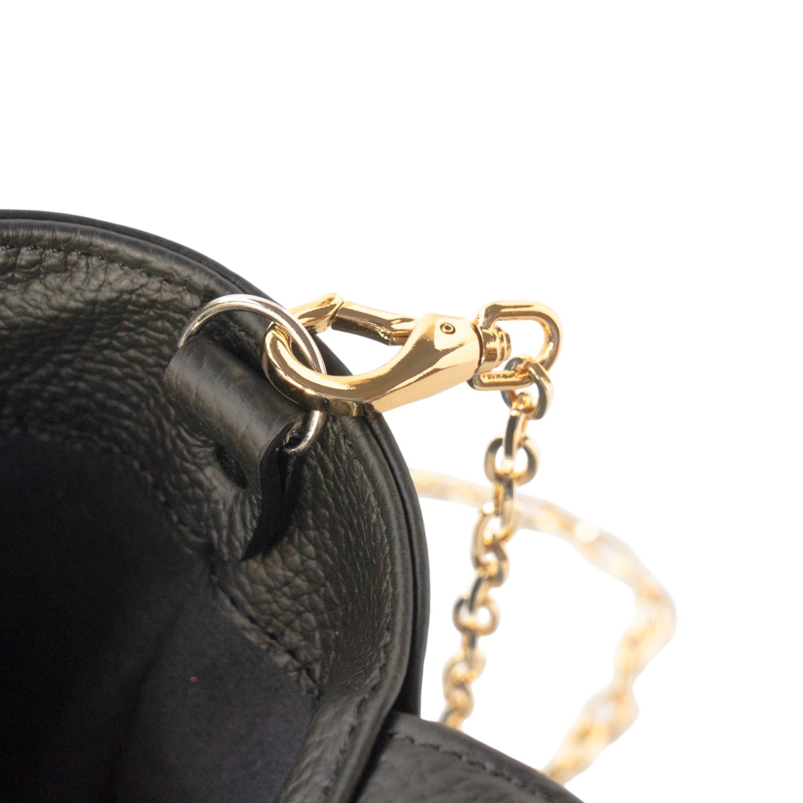 【12/7(日)22:00～ 26時間限定販売】【数量限定】 チェーンショルダー付きミニバッグ・PAW  (パウ)   / ブラック [選べる金具]