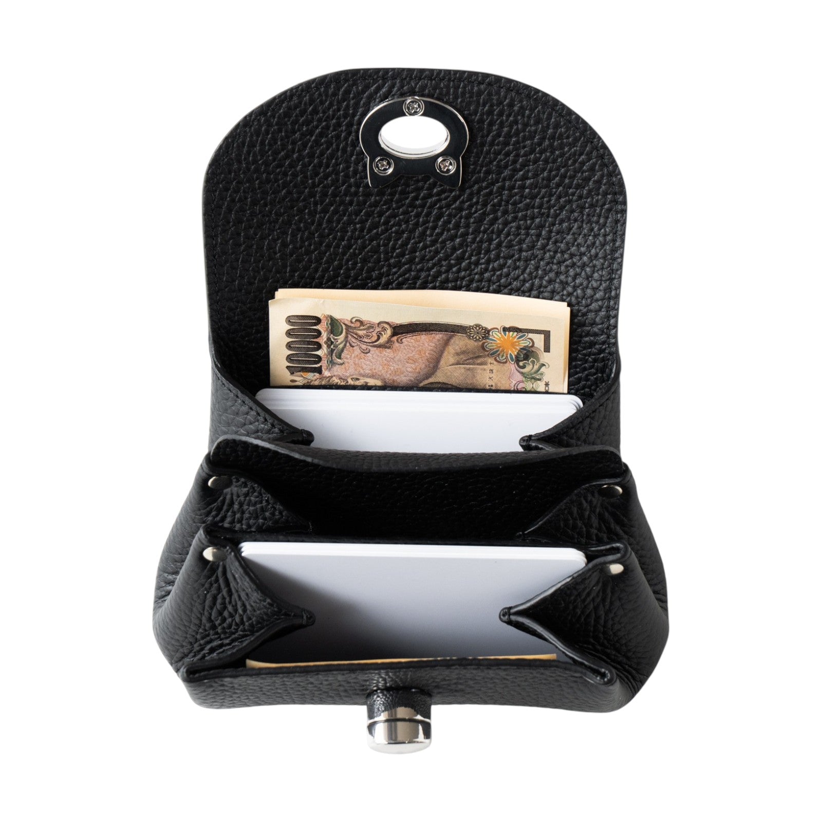 Shell Wallet CAT Cuir Mash / Black