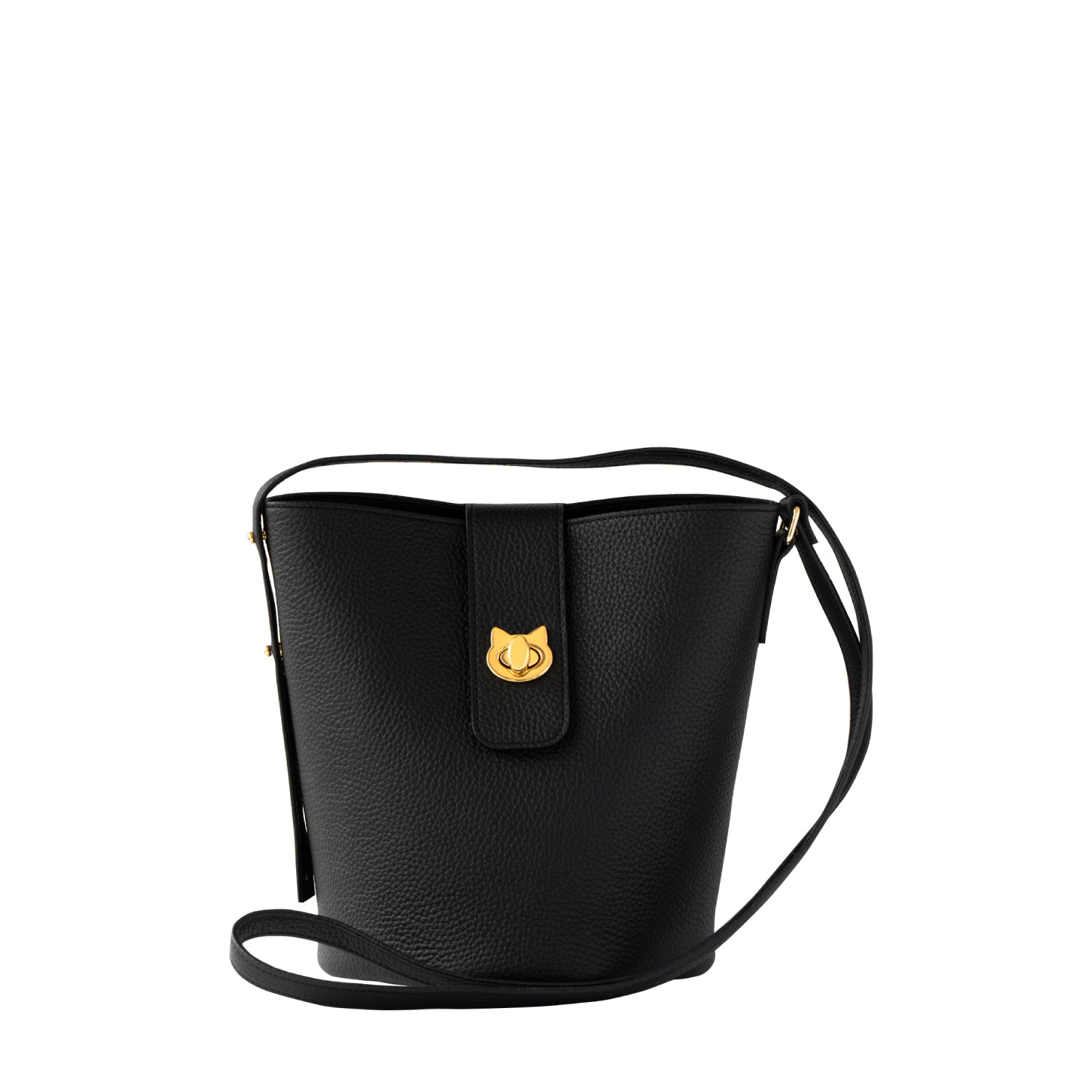 海外希少【PHOEBE PHILO】スモールギグショルダーバッグ 2カラー PHOEBE PHILO | SMALL KIT CABAS | BLACK LEATHER WITH GOLD