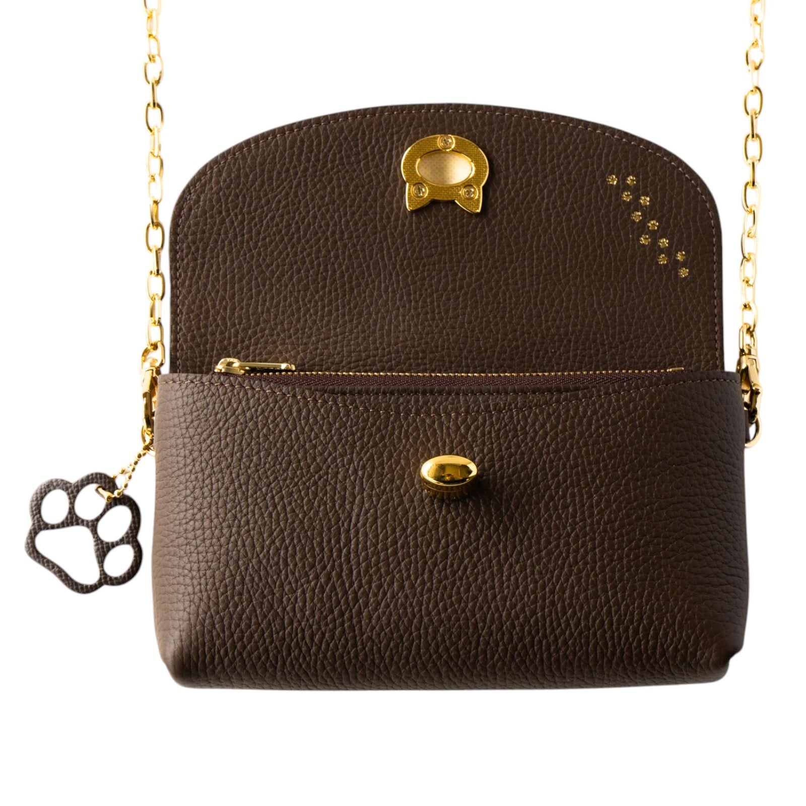 Frunya Million Pochette Cuir Mache / Chocolate