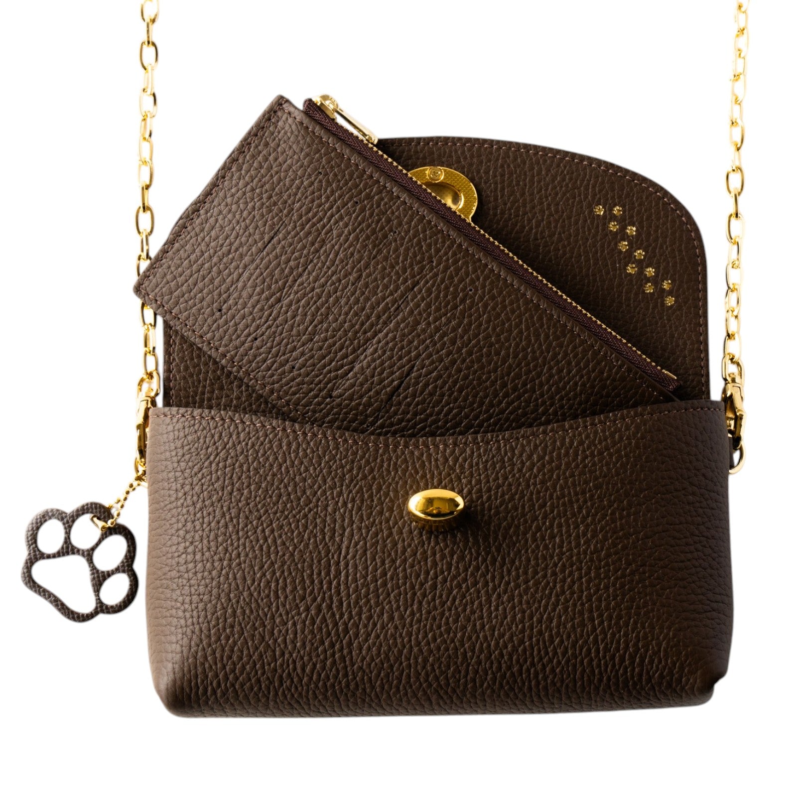 Frunya Million Pochette Cuir Mache / Chocolate