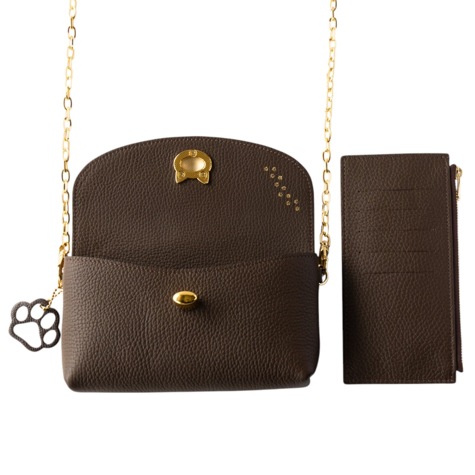 Frunya Million Pochette Cuir Mache / Chocolate