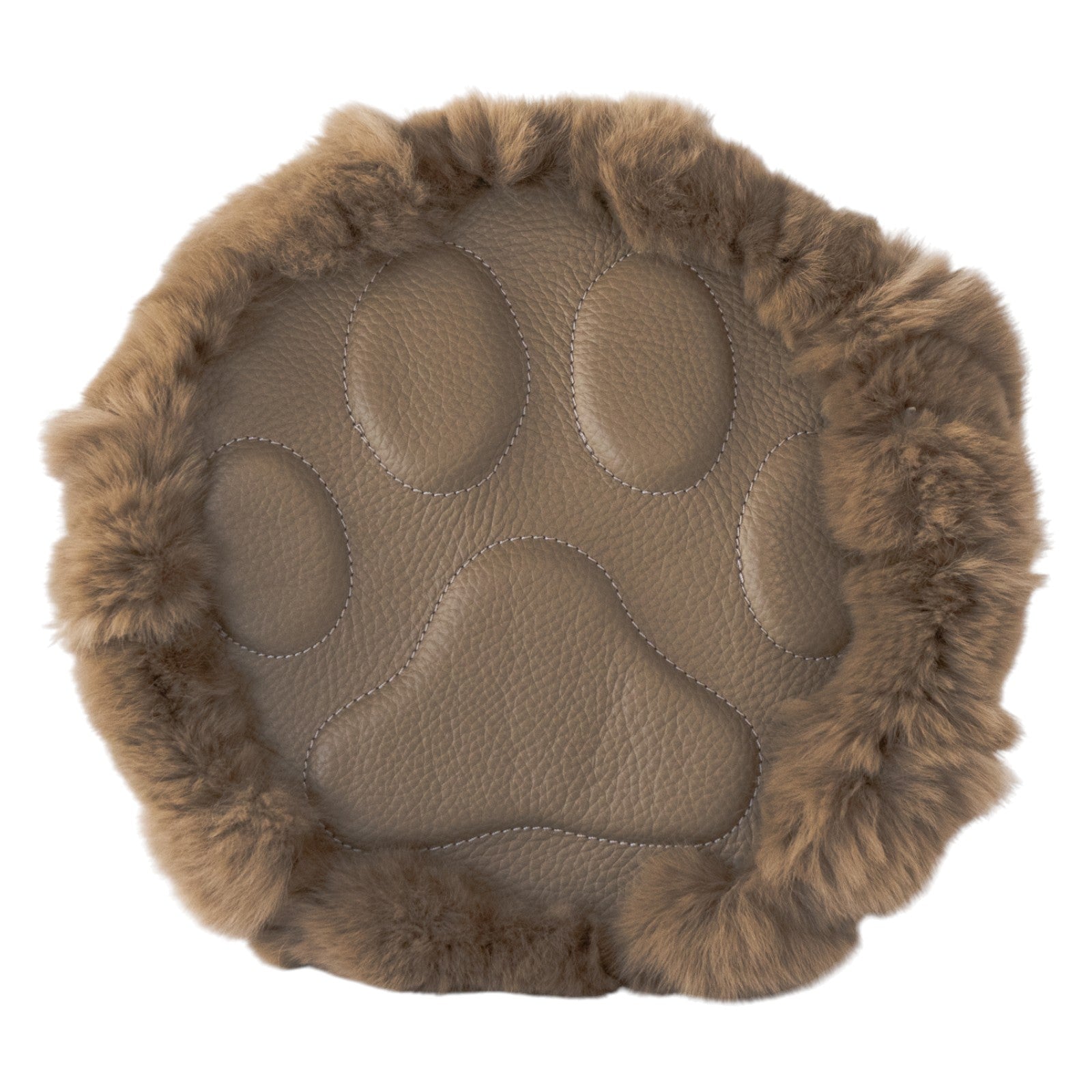 【11/21(金)22:00～ 26時間限定販売】【数量限定】 ワンハンドルファーバッグ・PAW  (パウ)   / キャメル