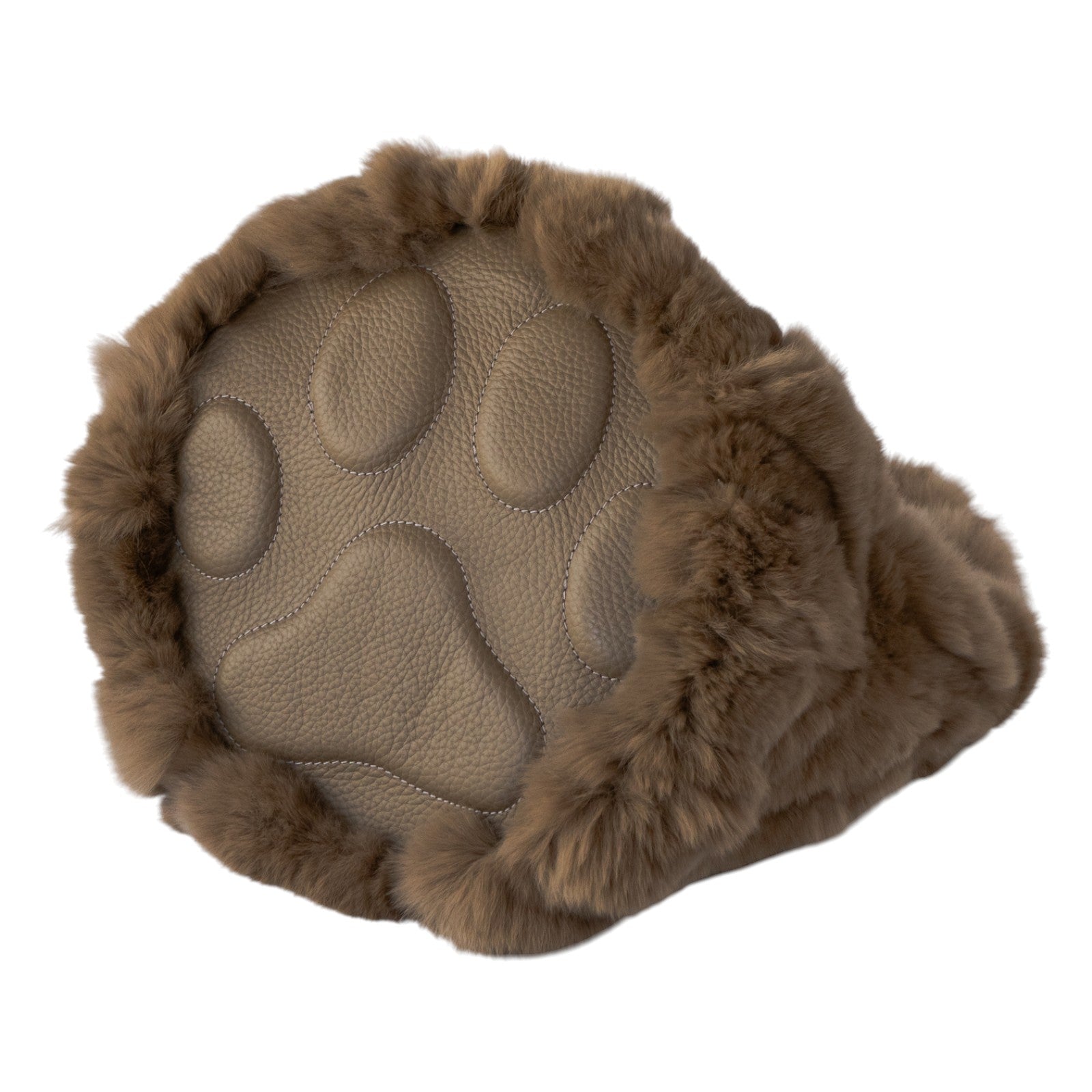 【11/21(金)22:00～ 26時間限定販売】【数量限定】 ワンハンドルファーバッグ・PAW  (パウ)   / キャメル