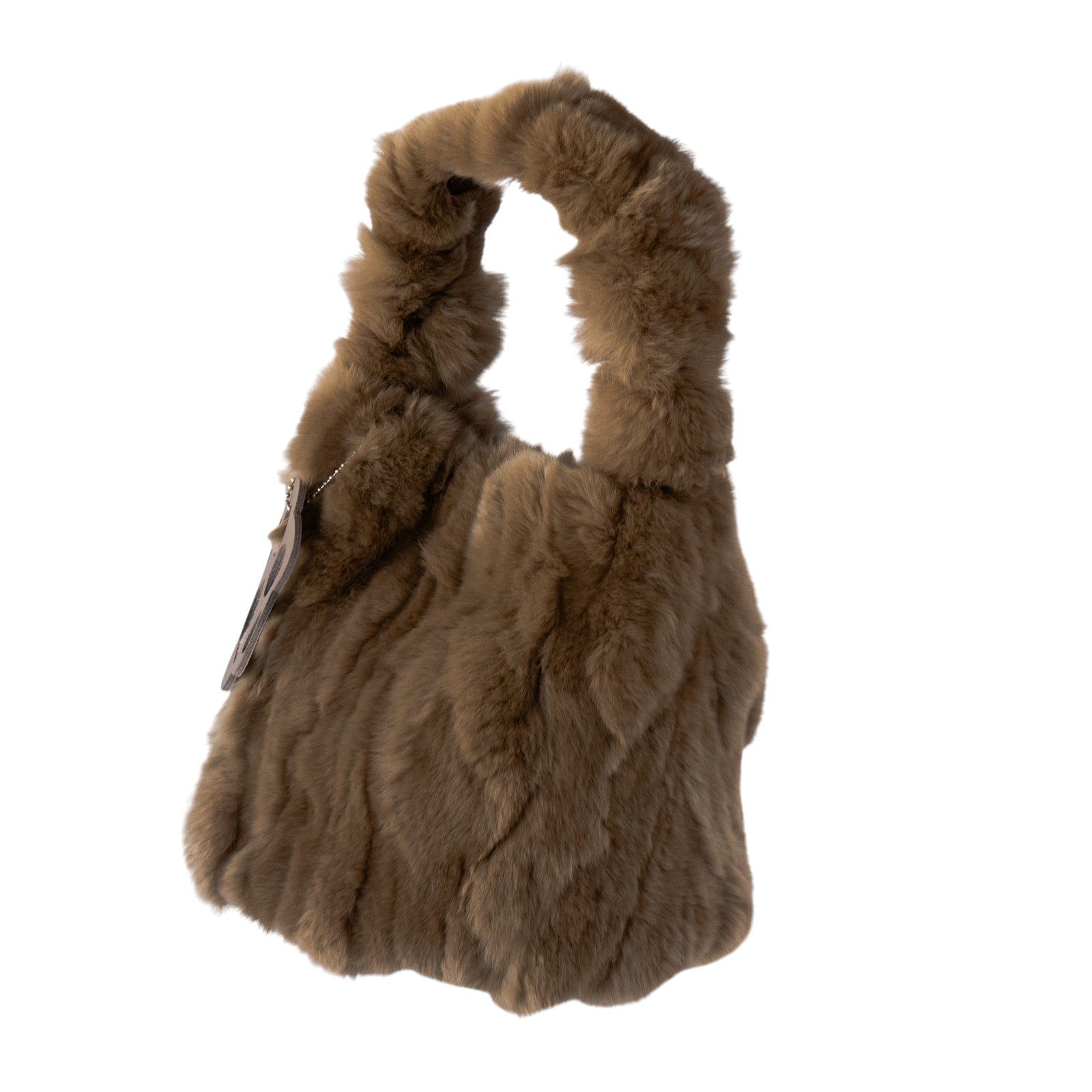 【11/21(金)22:00～ 26時間限定販売】【数量限定】 ワンハンドルファーバッグ・PAW  (パウ)   / キャメル