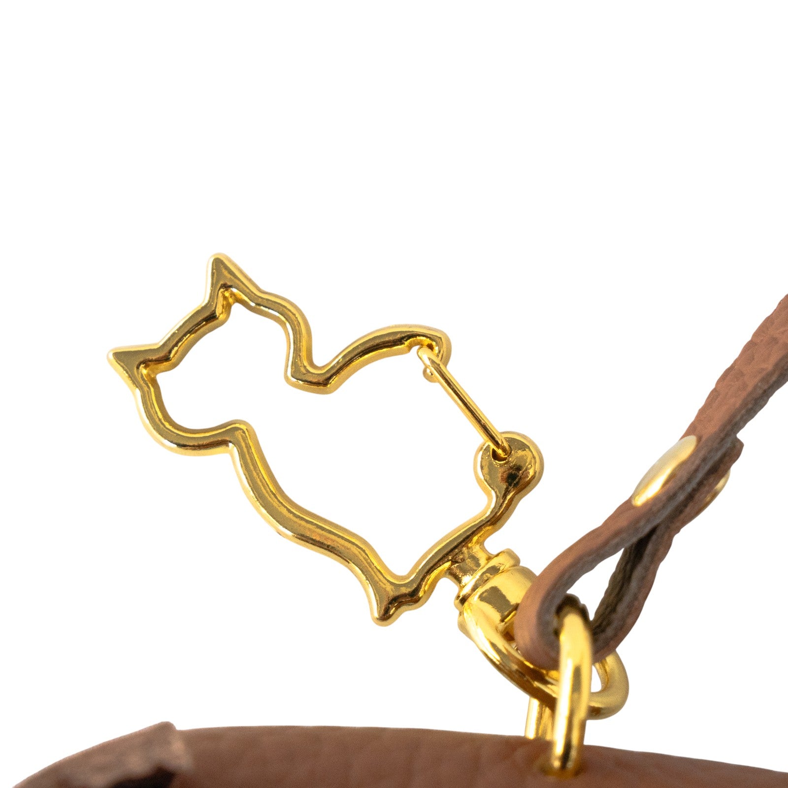 スタンディングにゃんチャーム    キュイール・マッシュ  /  キャメル