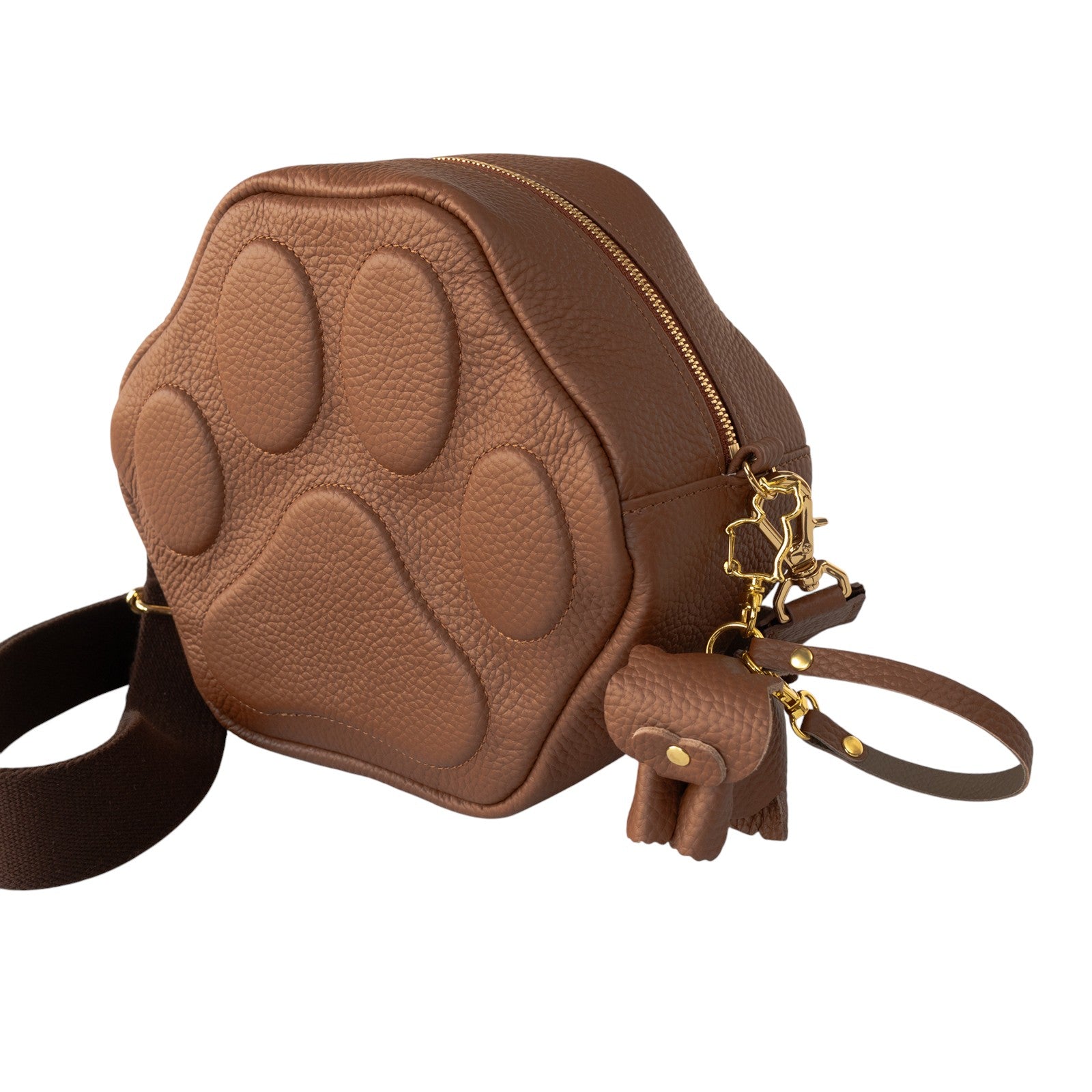 スタンディングにゃんチャーム    キュイール・マッシュ  /  キャメル