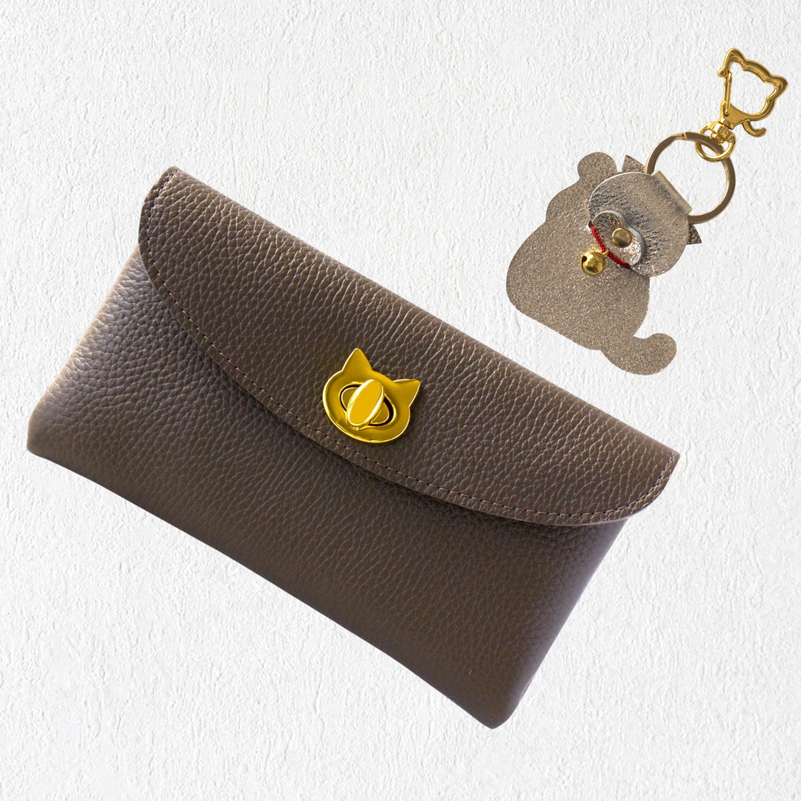 Flap Wallet Furnya Long Cuir Mache / Chocolate 
