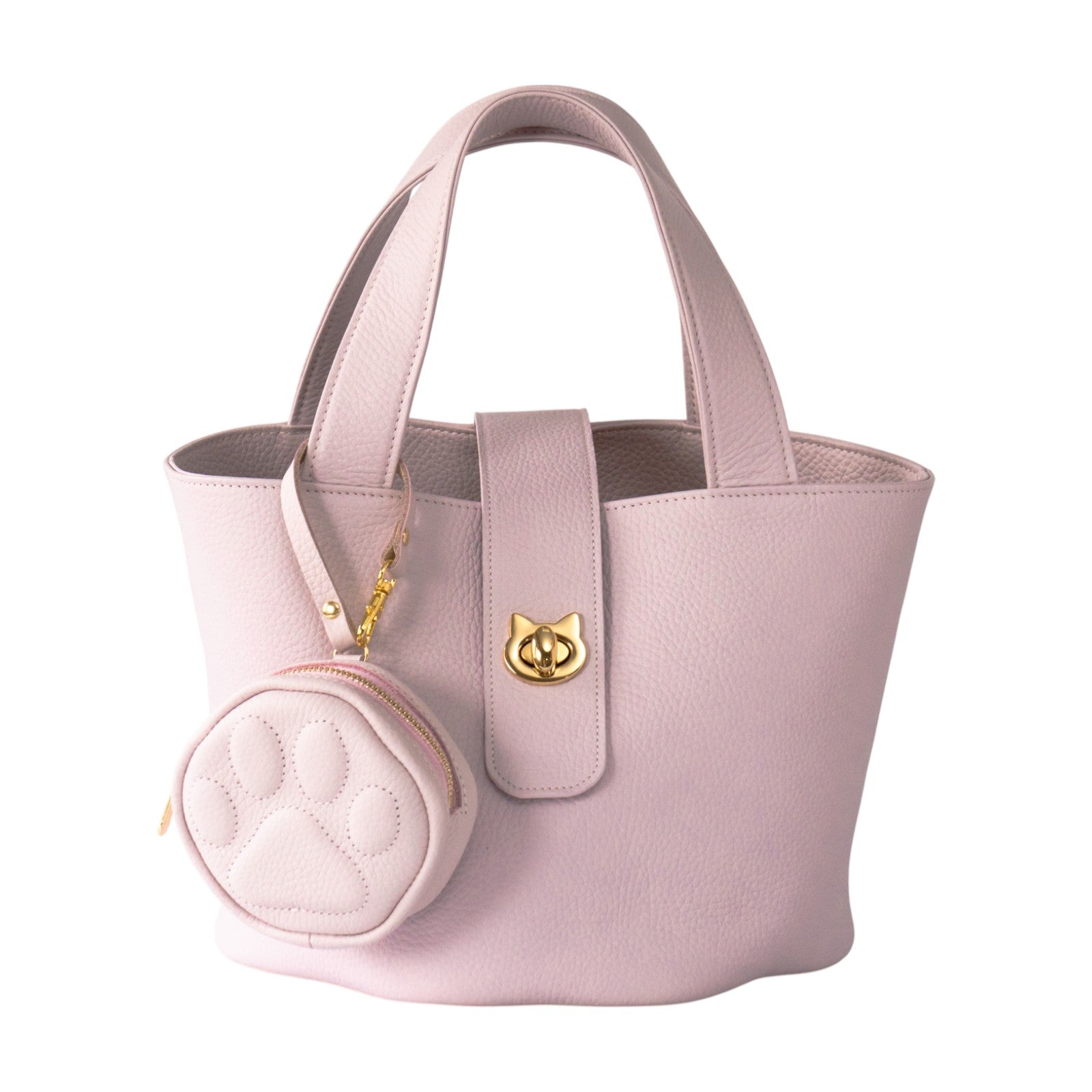 PAWチャームポーチ　キュイール　マッシュ  /  モーヴシルヴェスティン