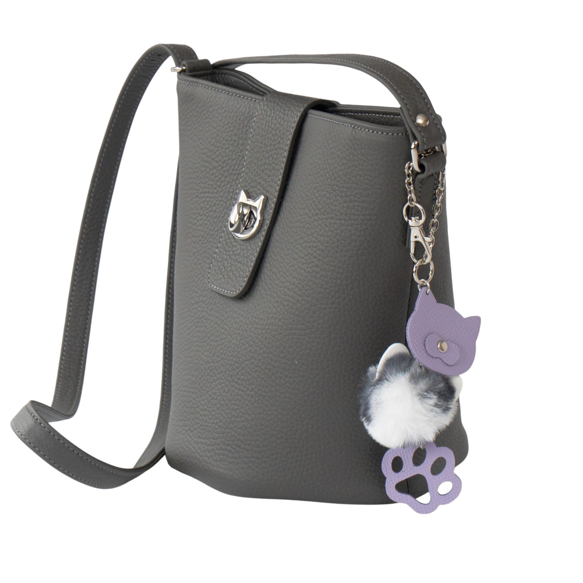 【数量限定】ショルダーバッグ・PAW  ノベルティーチャーム付き  / グラファイト