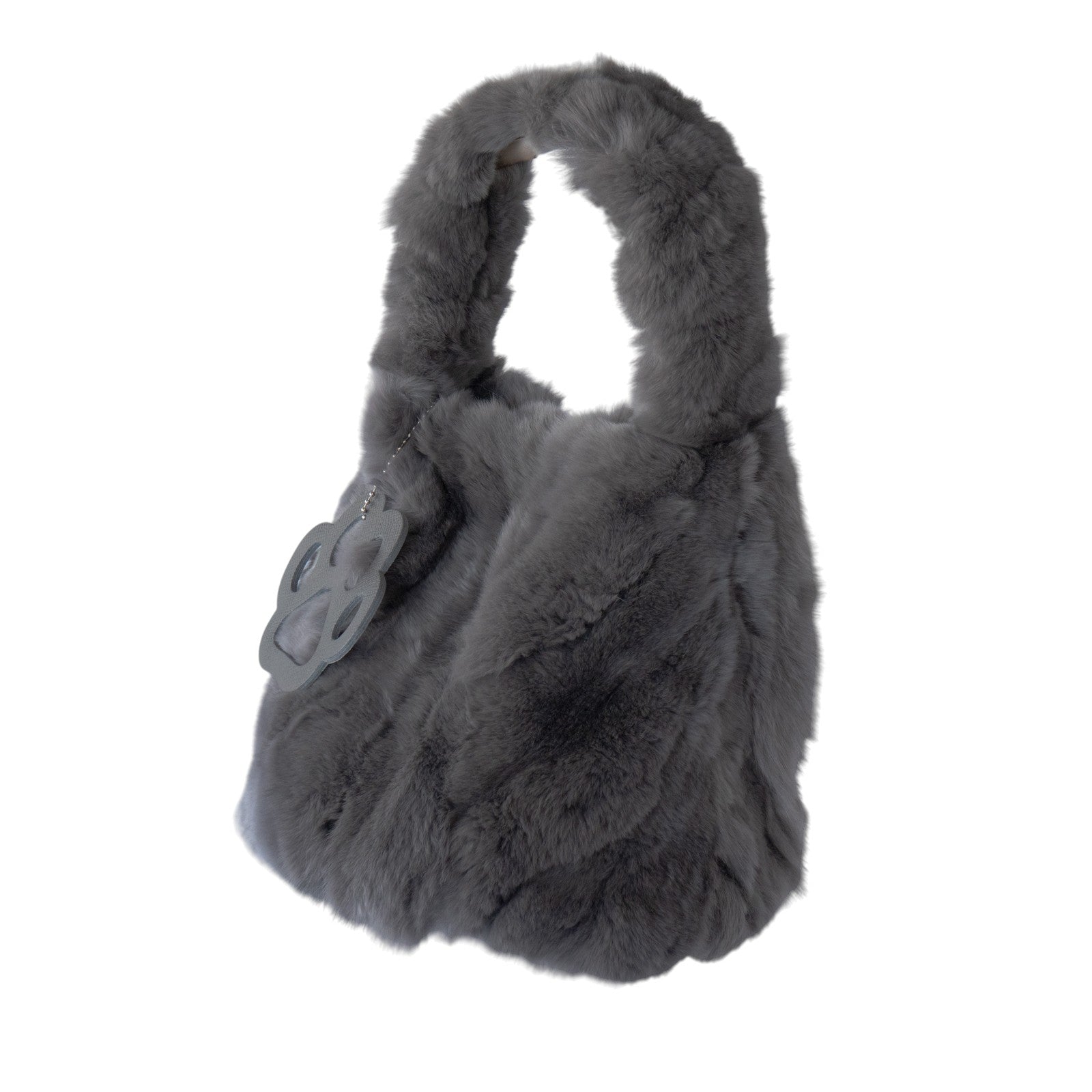 【11/21(金)22:00～ 26時間限定販売】【数量限定】 ワンハンドルファーバッグ・PAW  (パウ)   / グレー