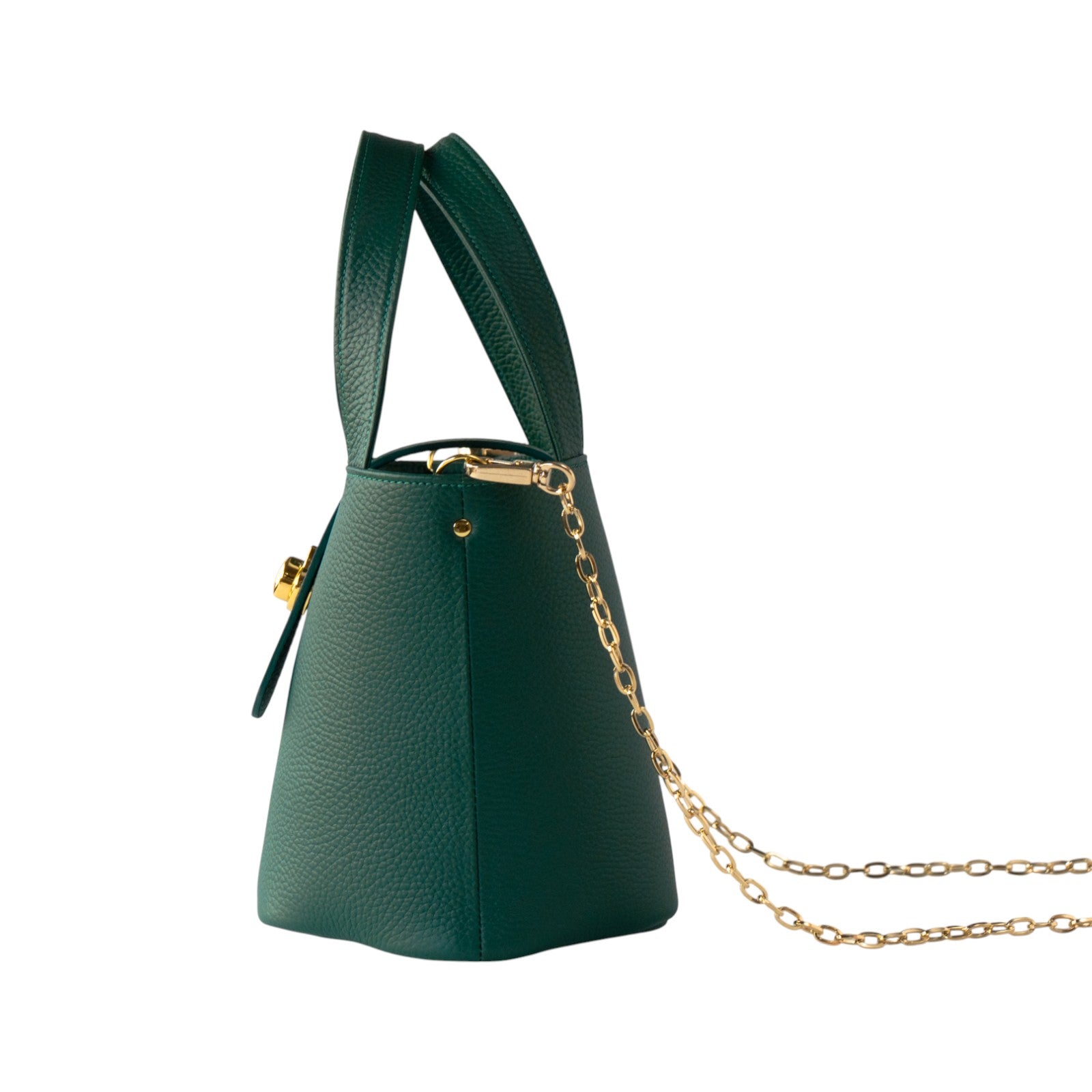 チェーンショルダー付きミニバッグ・PAW  (パウ)   / エメラルド