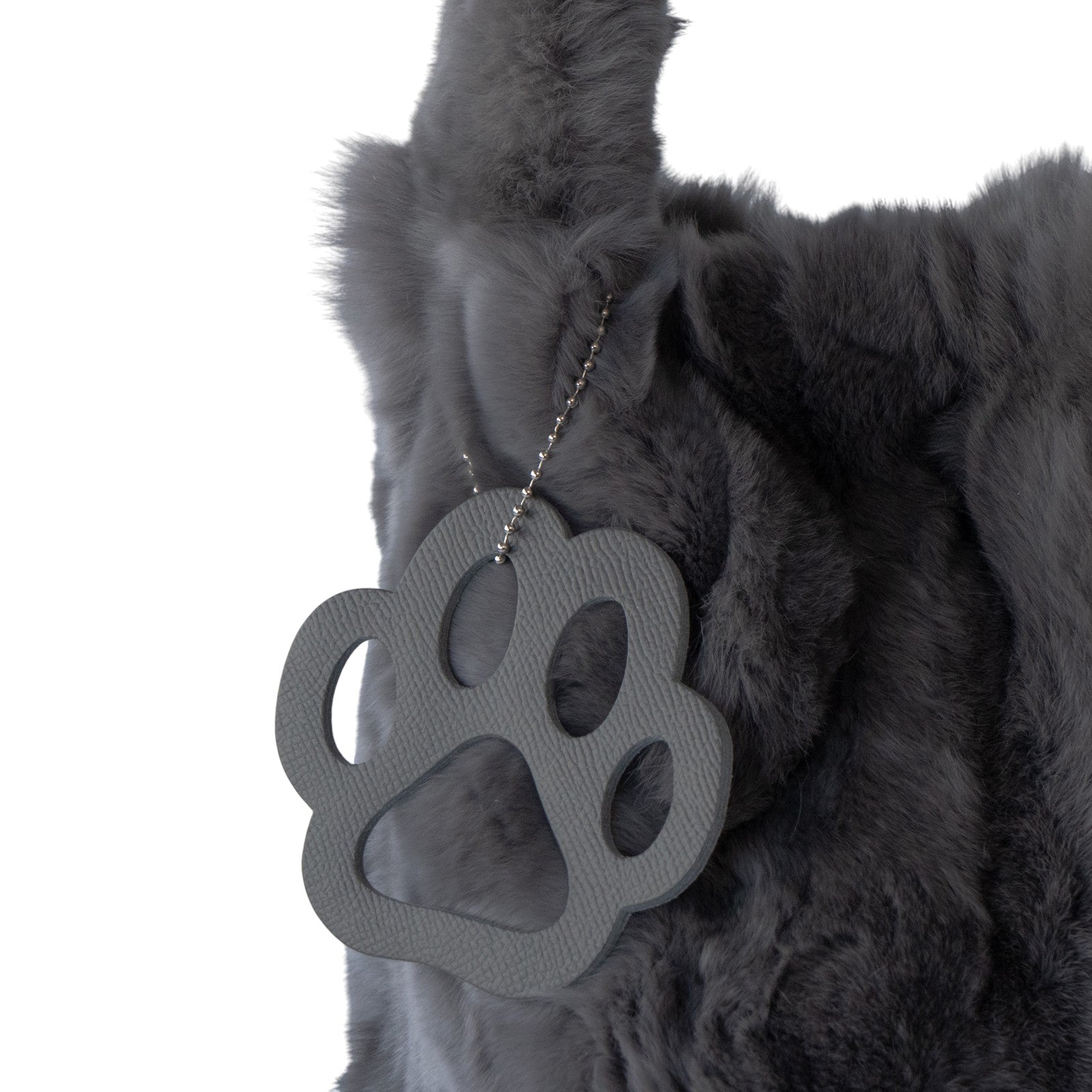 【11/21(金)22:00～ 26時間限定販売】【数量限定】 ワンハンドルファーバッグ・PAW  (パウ)   / グレー