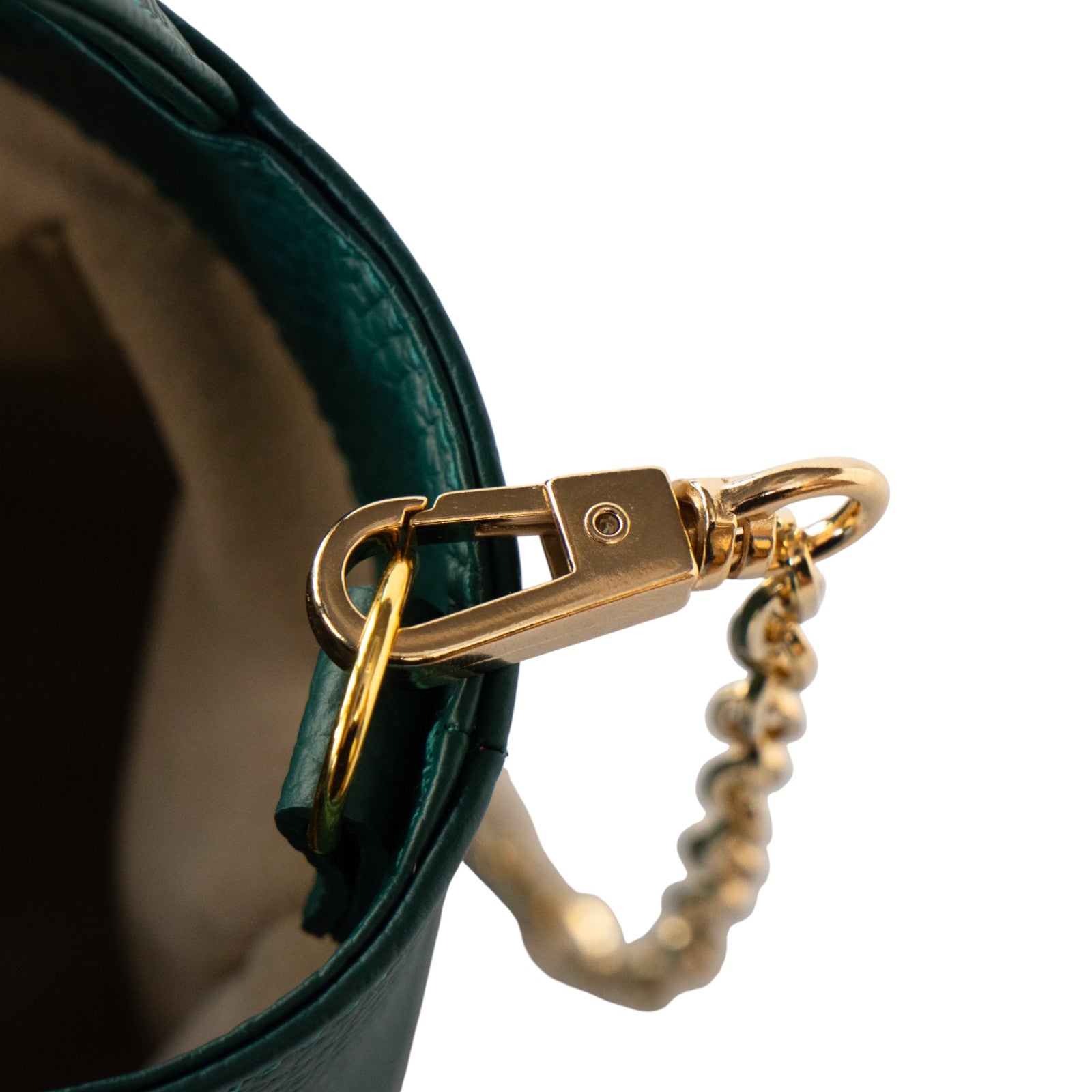 チェーンショルダー付きミニバッグ・PAW  (パウ)   / エメラルド