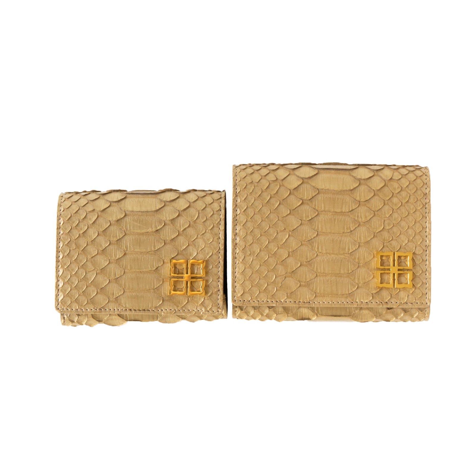 [Made to order 9/13 (Fri) - 9/23 (Mon)] Handy Wallet Opera Lily Grande Gold Python / Antique Gold