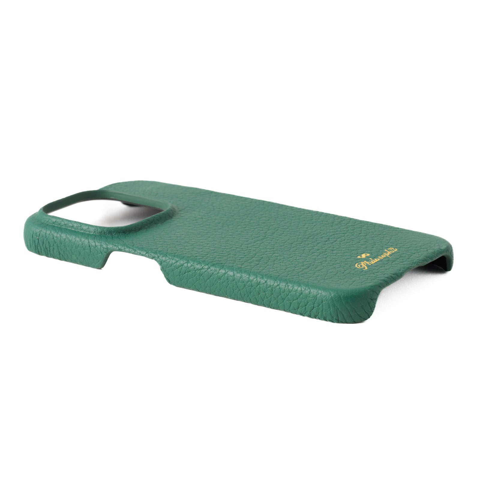 [6th Anniversary Sale] iPhone Back Cover (iPhone 15 Pro/Emerald) Taurillon Clemence