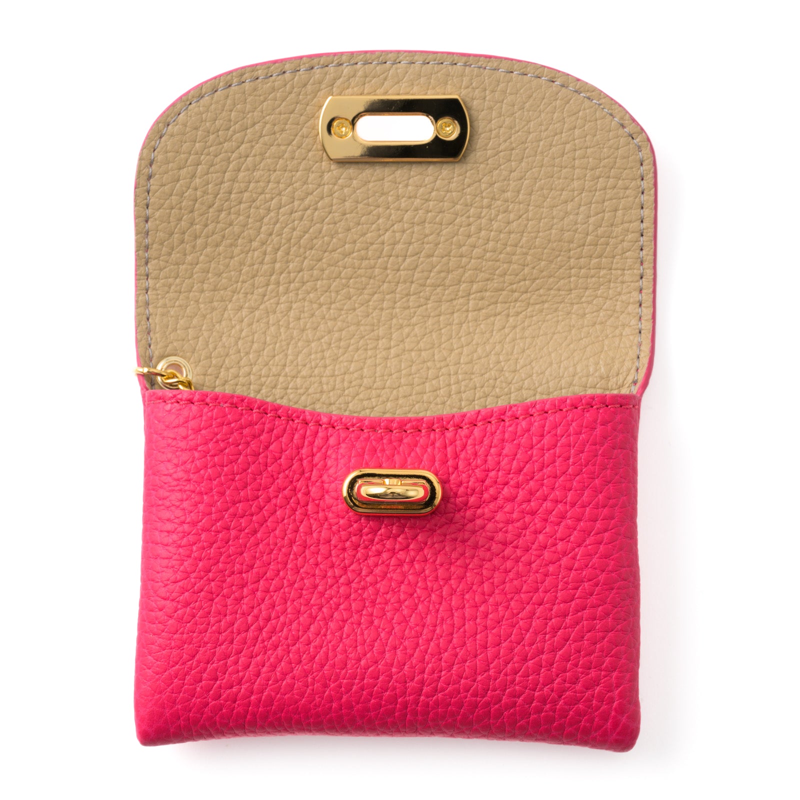 Leather flap smart key case / Taurillon Clemence