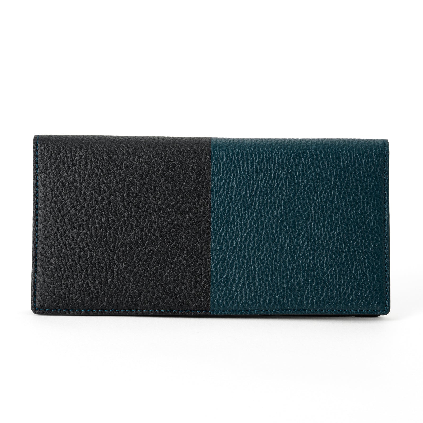 Bicolor thin long bill holder Togo leather