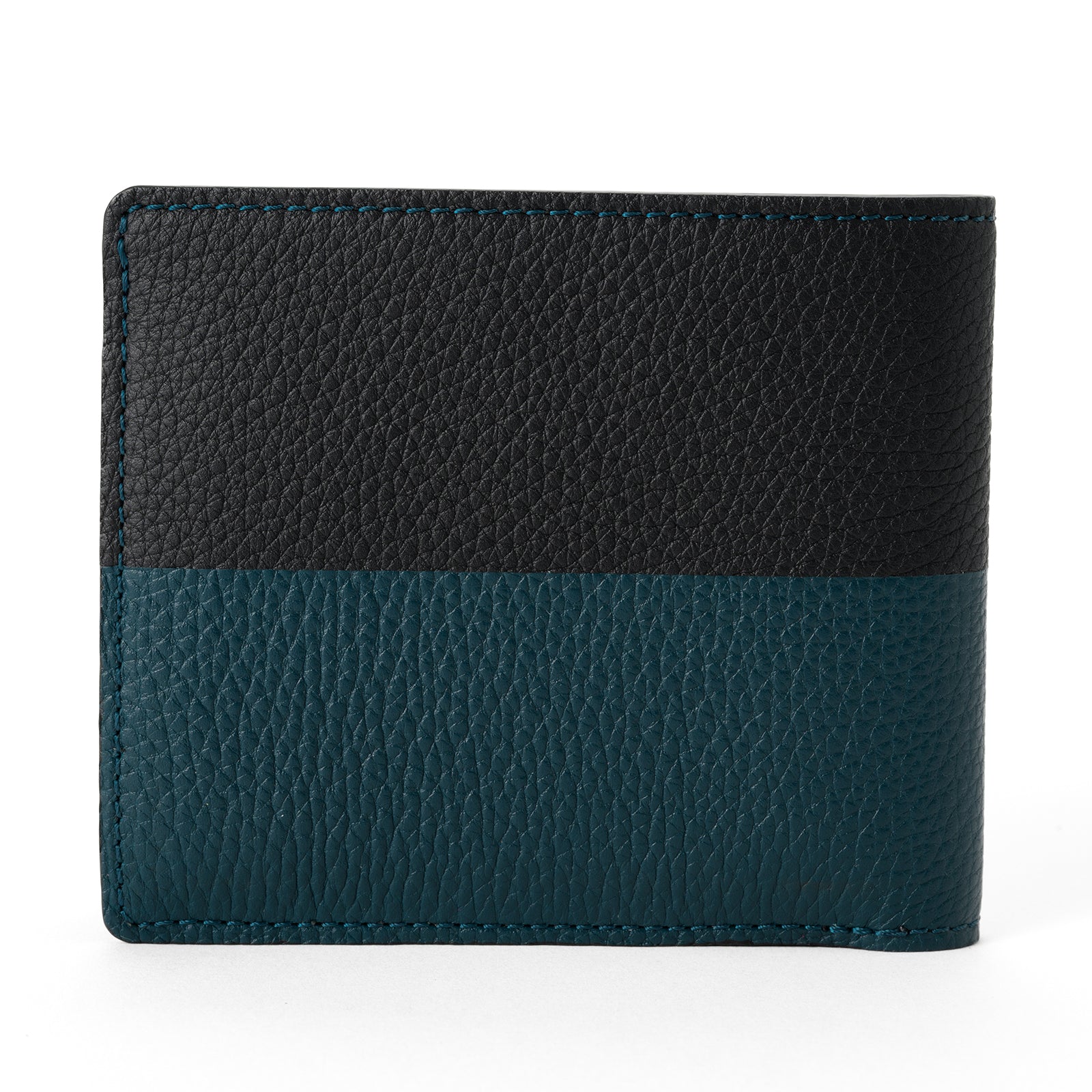 Bicolor bifold wallet Togo leather