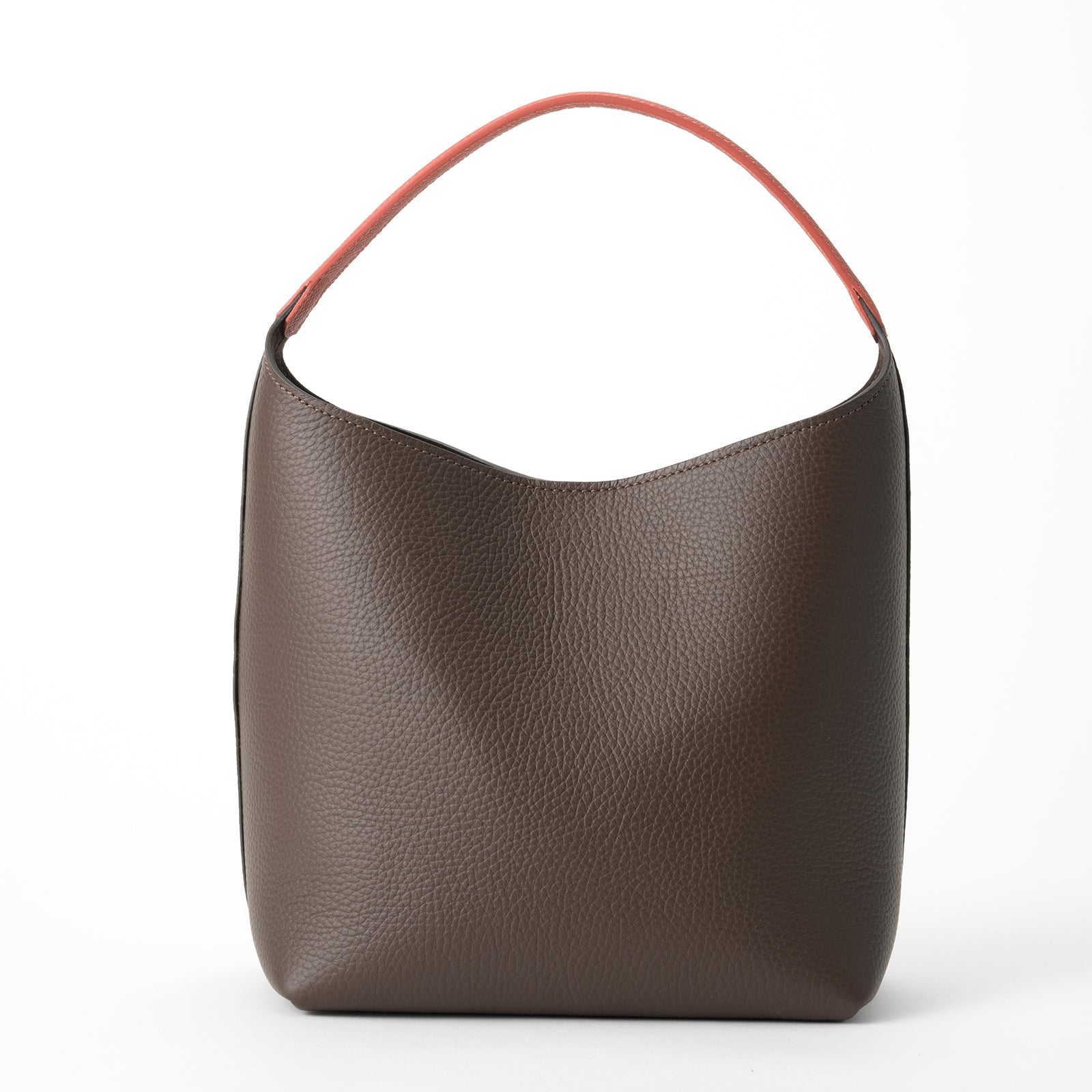 One-handle mini tote bag Marche Cuir Mache / Chocolate