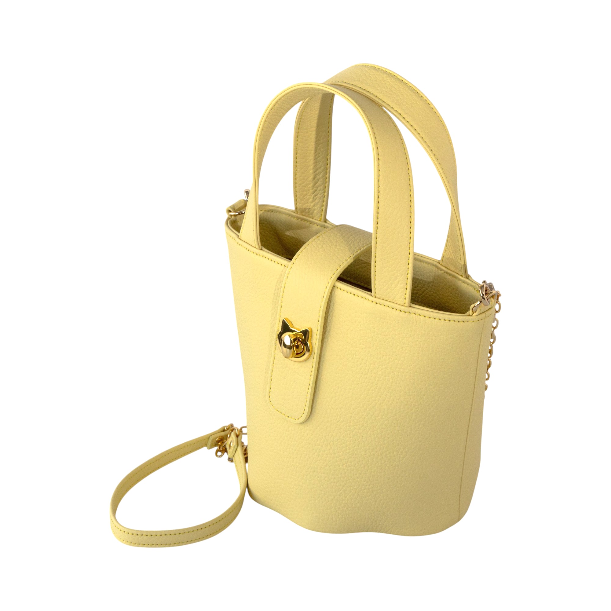 【3/20(金)20:00～ 数量限定】【さくらねこの日特別SET】　チェーンショルダー付きミニバッグ・PAW  (パウ)   さくらねこチャームSET  / ジョーヌプッサン