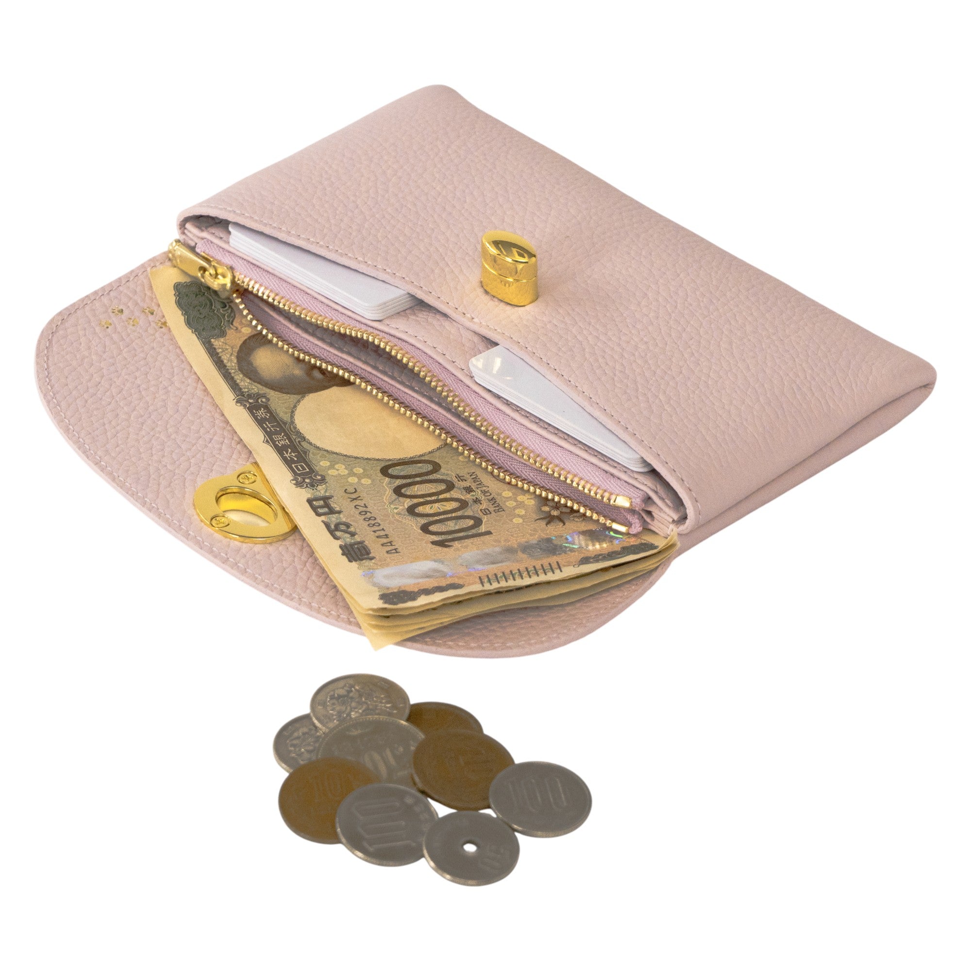 フラップウォレット・フルーニャ ロング    キュイール・マッシュ / モーヴシルヴェスティン