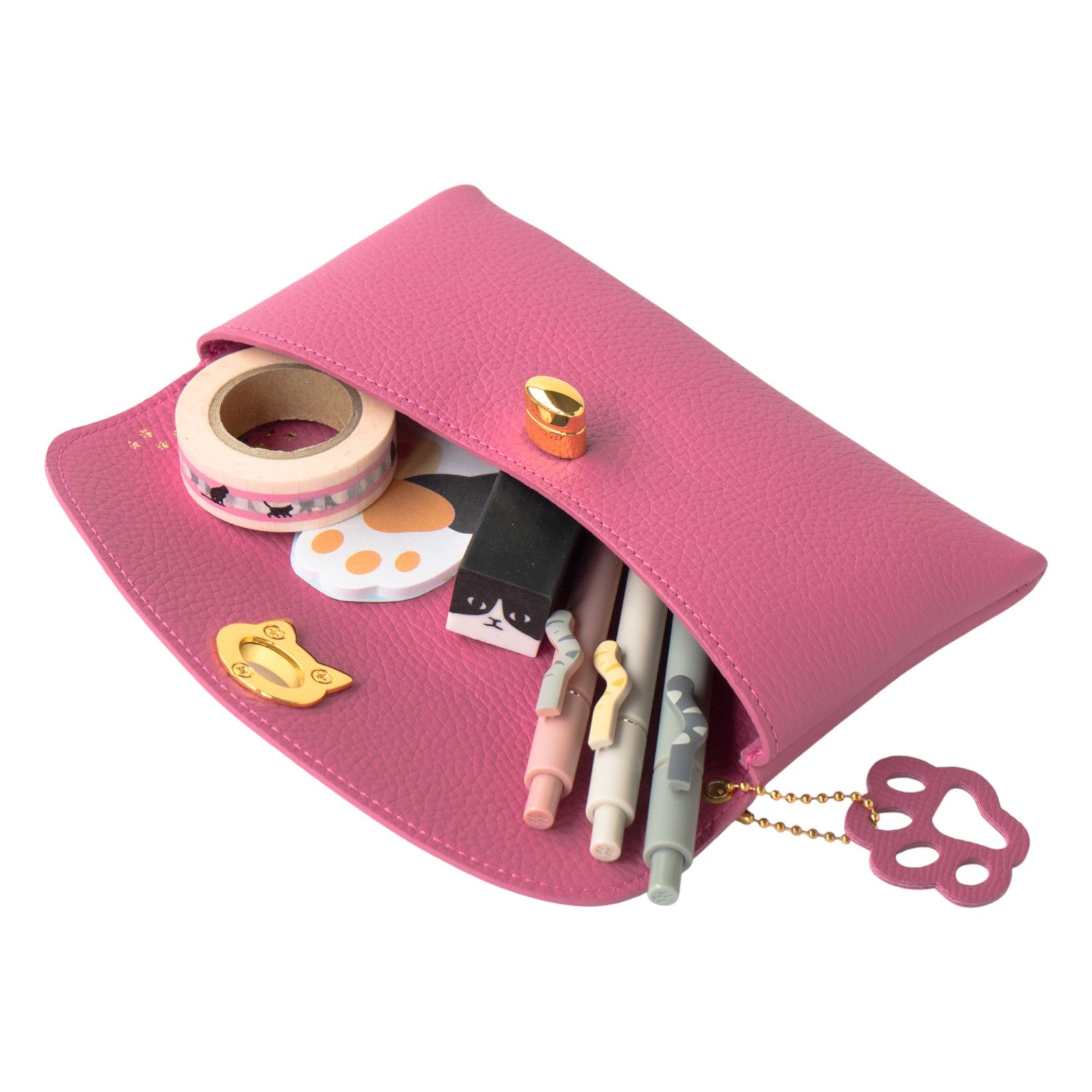 【10/7(火)22:00～ 26時間限定販売】【数量限定】フルーニャポーチL  キュイール・マッシュ  /  チェリーピンク