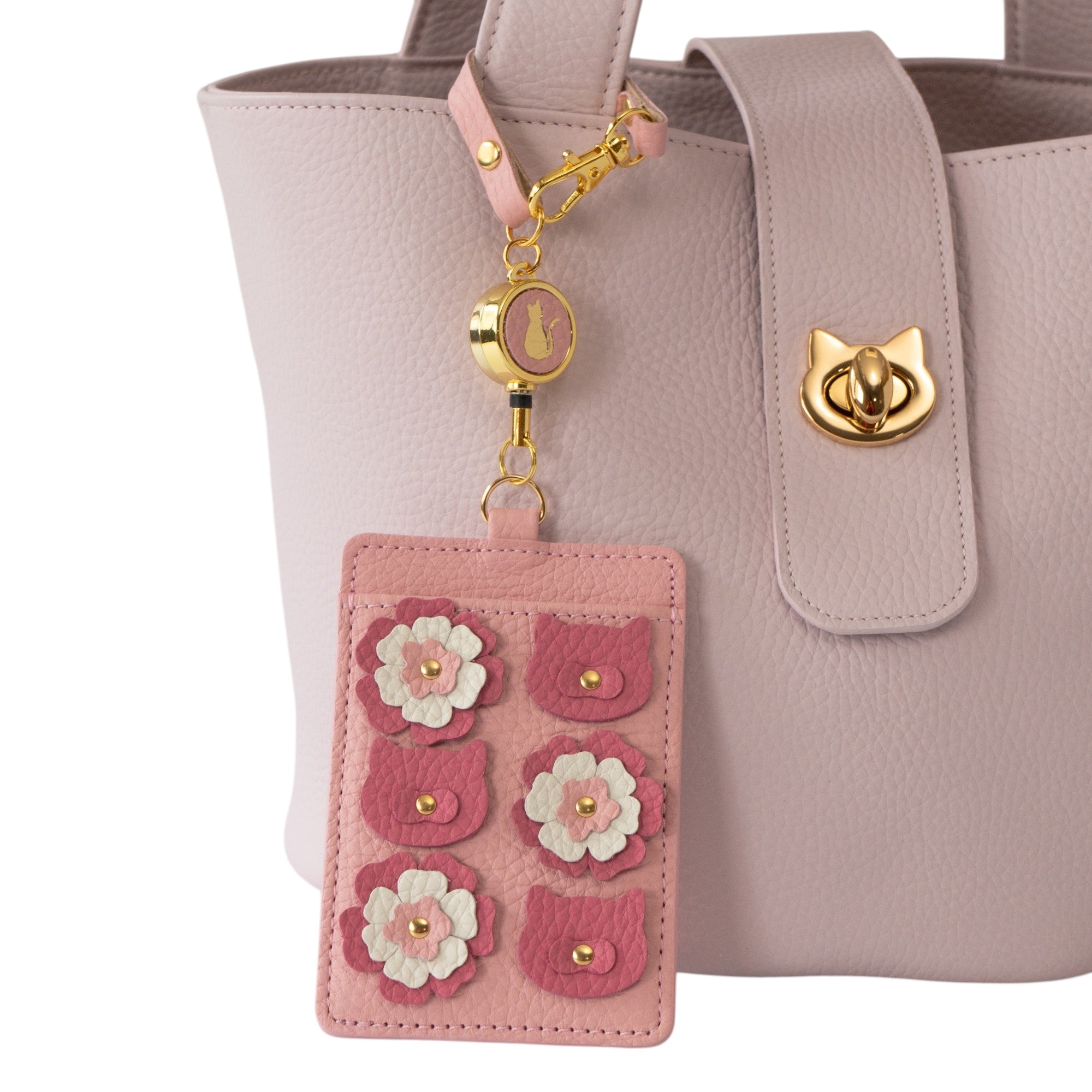 [Pre-order sales: May 15th (Fri) 22:00 - 17th (Sun)] Flower Nyapass Case Cuir Mash / Sakura Pink