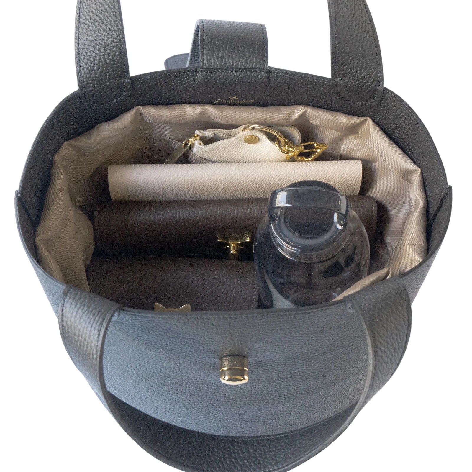 PAW Cuir Mache Bucket Bag in Black [Choose Your Hardware]
