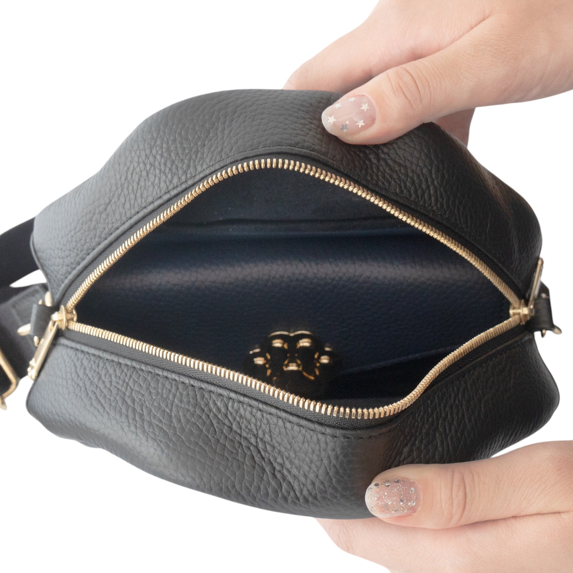 【受注販売：7/24(金)22:00～26(日)】【初回10%OFF】小さなレザーフラップ長財布・ミャウヴェル  /  ブルーニュイ