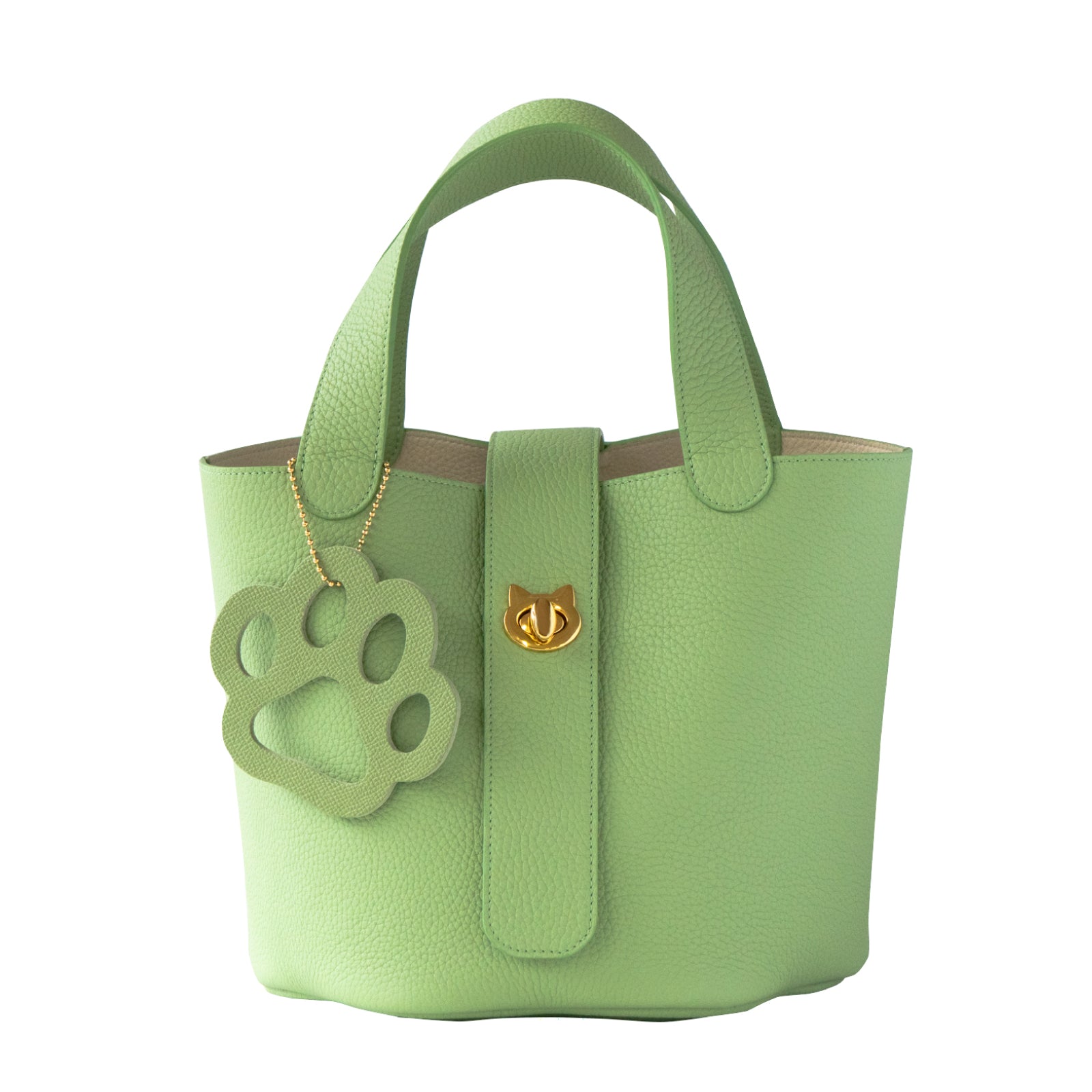 [On sale for one day only on Saturday, February 22nd] [Limited quantities] Baguette bag PAW with paw charm Taurillon Clemence / Pistachio