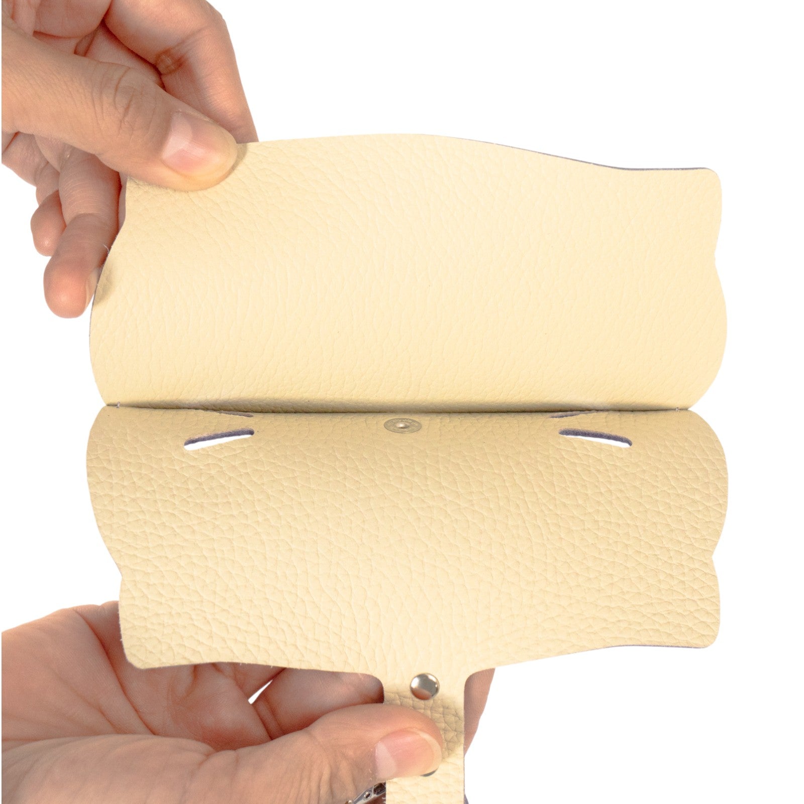 にゃんフェイス めがねケース   キュイール・ミネルバ  /  ラベンダー