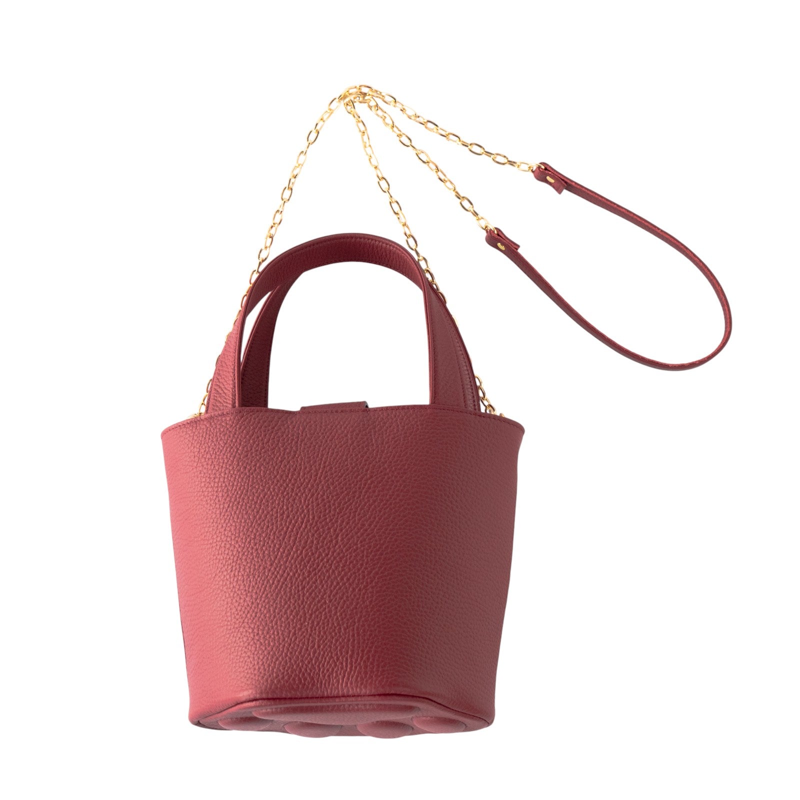 チェーンショルダー付きミニバッグ・PAW  (パウ)   / ボルドー