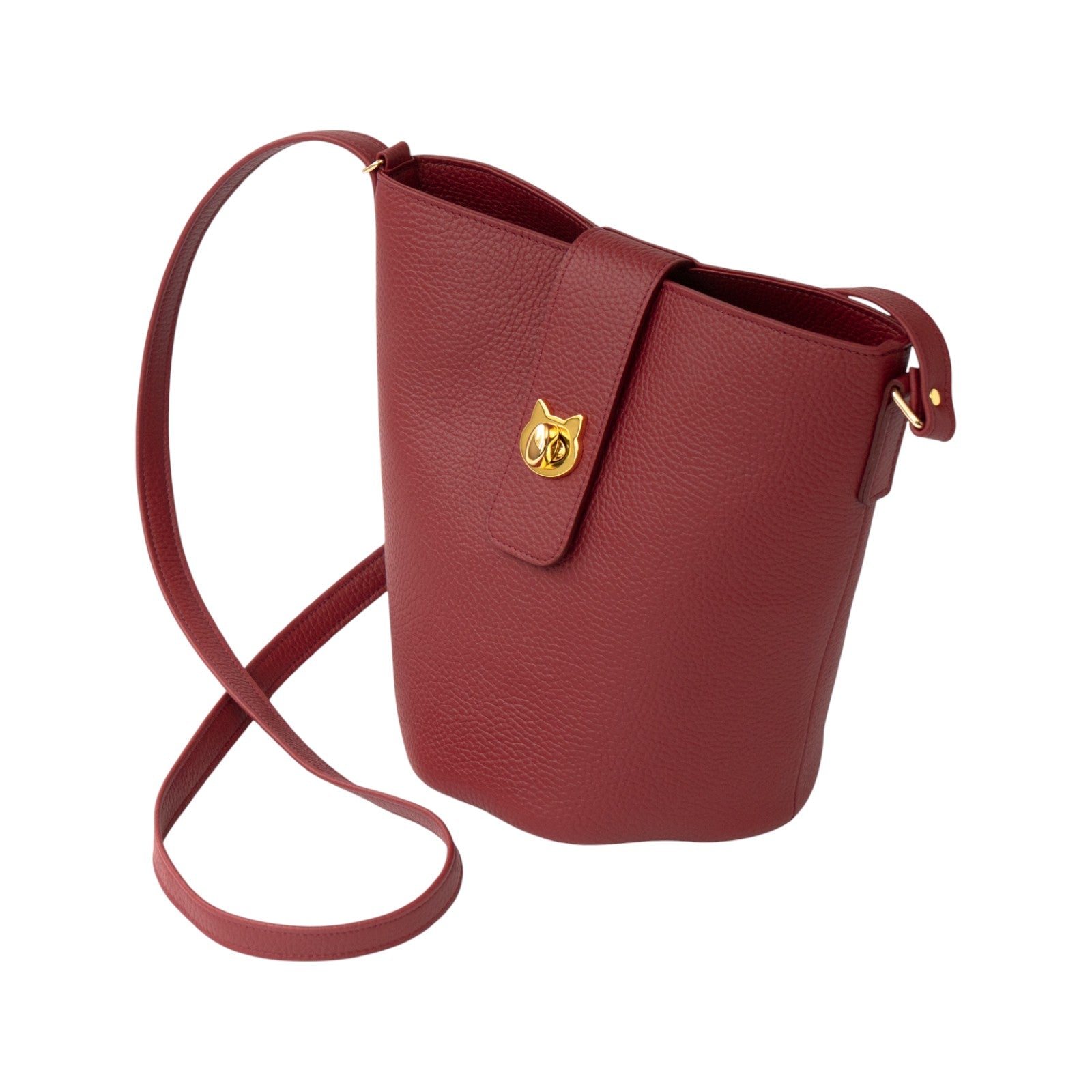 ショルダーバッグ  PAW (パウ)   キュイール・マッシュ / ボルドー