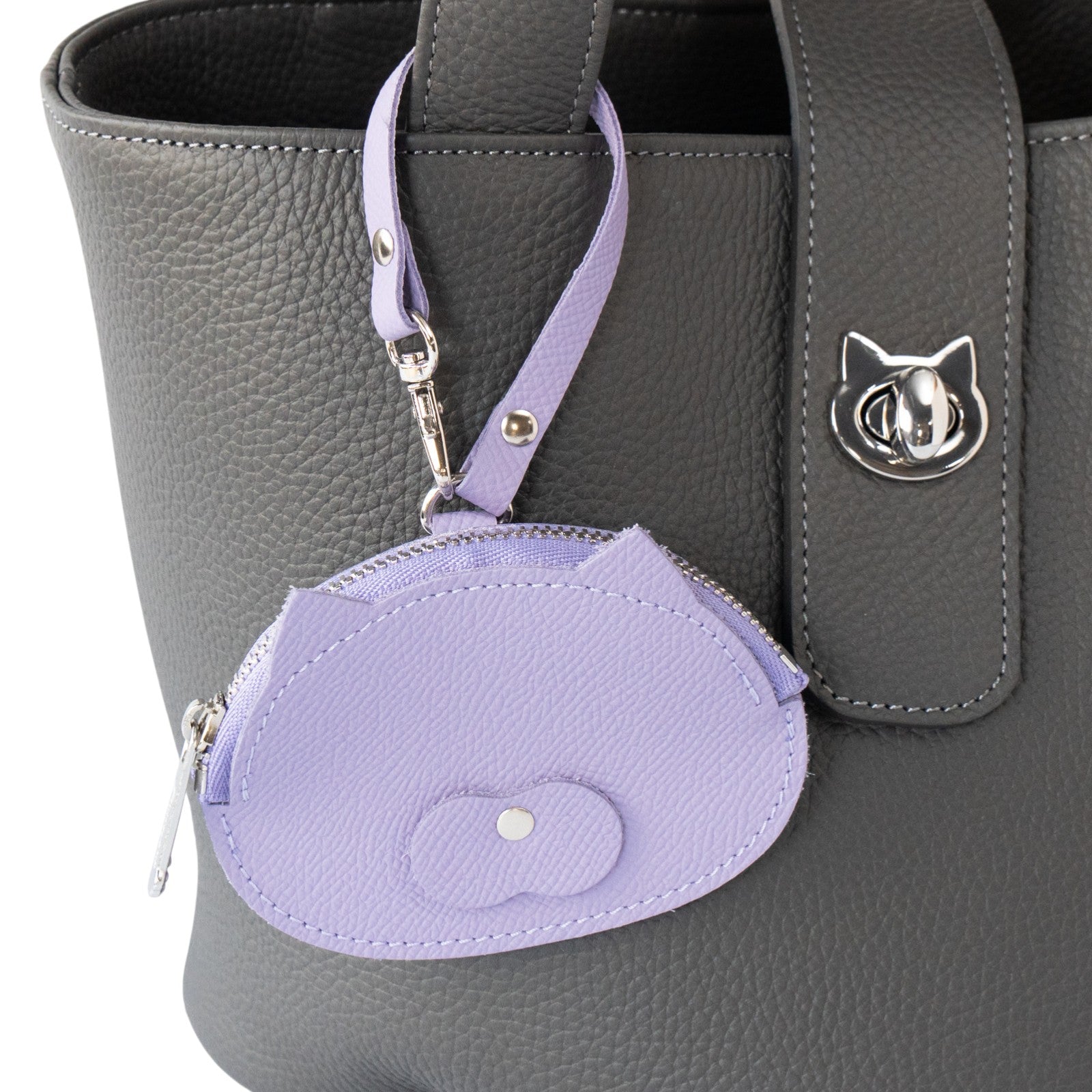 [NEW] にゃんフェイスコインケース　キュイール・ミネルバ  /   ラベンダー