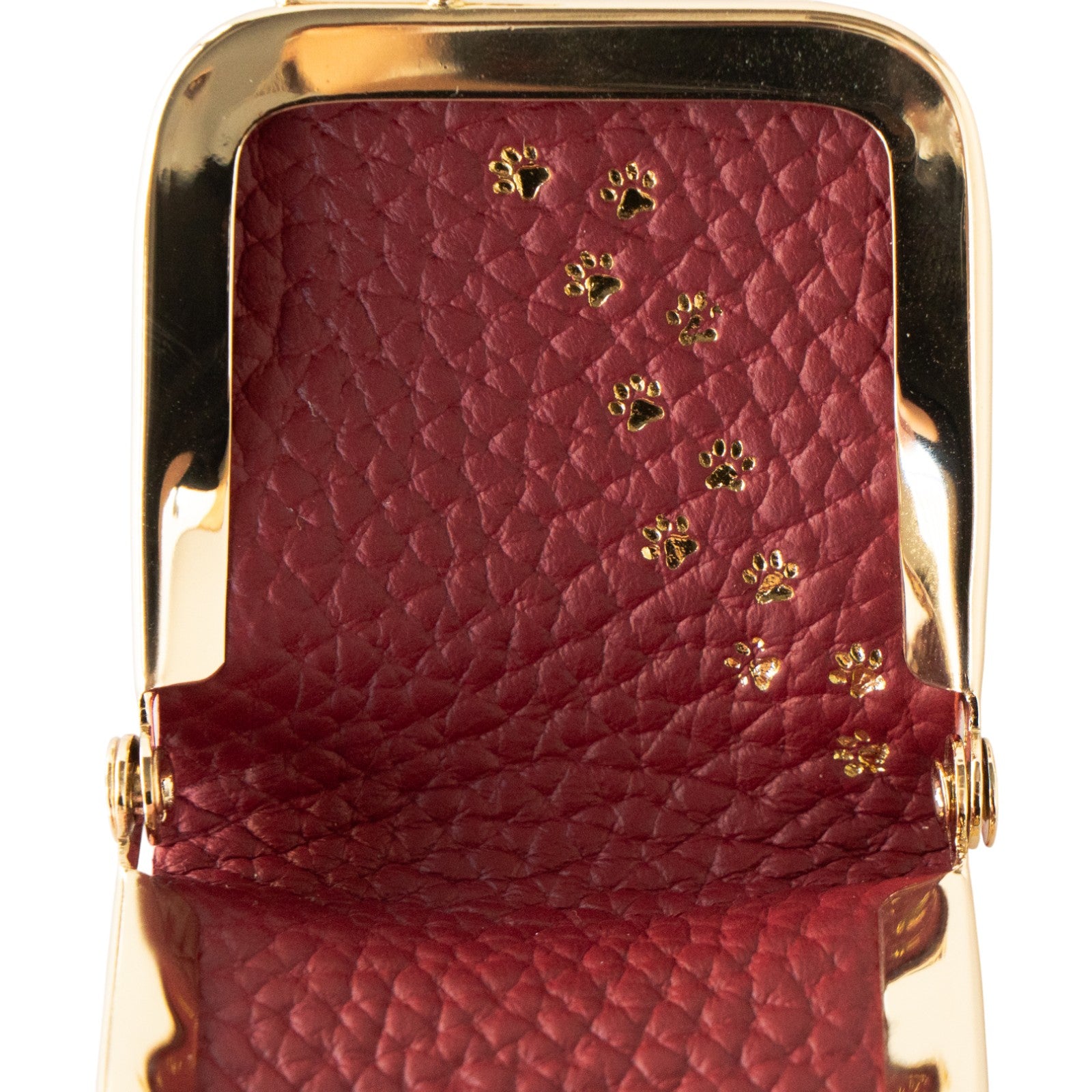 プチにゃまぐちキーホルダー　キュイール・マッシュ / ボルドー