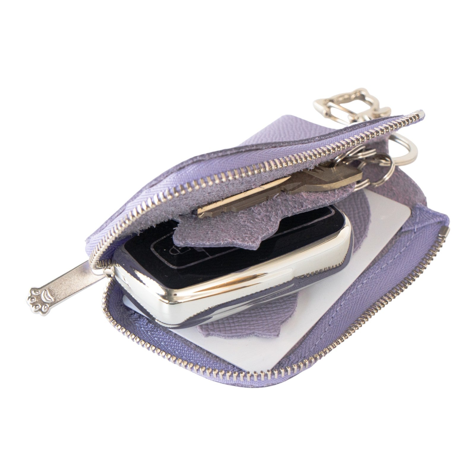 スマートキーケース　キュイール・ミネルバ  /  ラベンダー