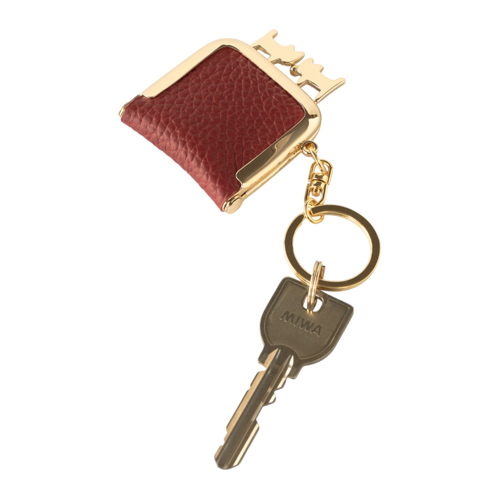 プチにゃまぐちキーホルダー　キュイール・マッシュ / ボルドー