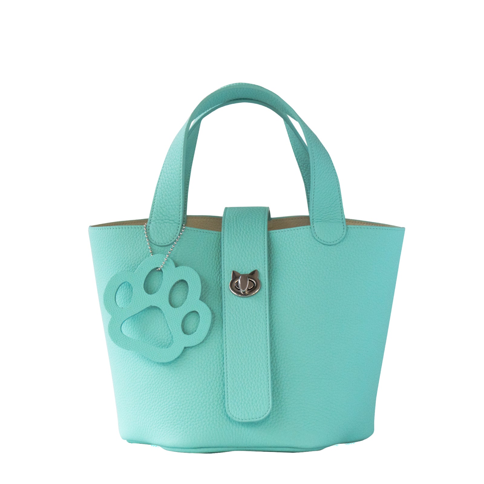 [On sale for one day only on Saturday, February 22nd] [Limited quantities] Baguette bag PAW with paw charm Taurillon Clemence / Tiffany Blue