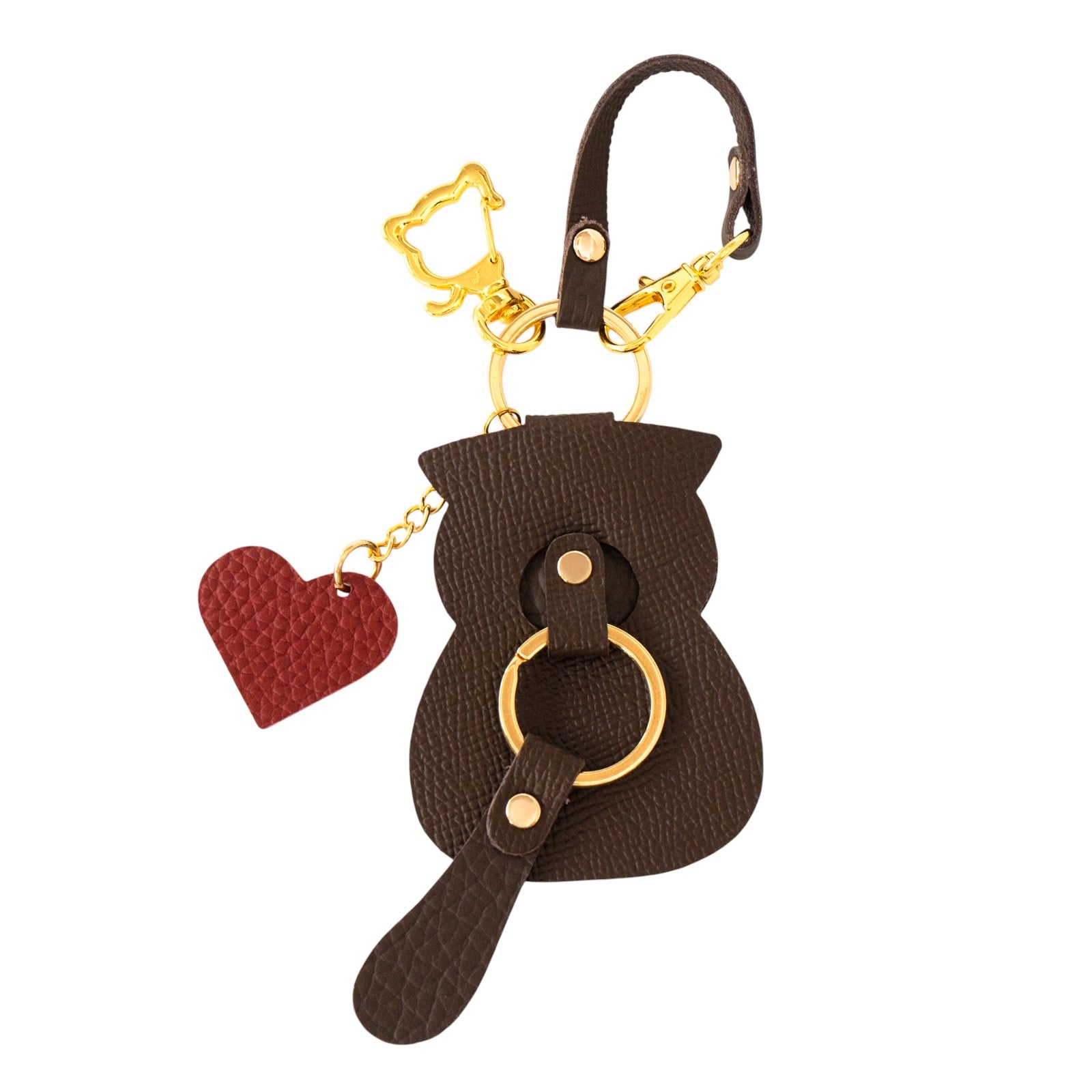 【1/30(金)〜2/14(土) 期間限定バレンタインSET 】3WAYバッグ PAW (パウ)    キュイール・マッシュ  /  チョコ　＋ ころにゃんチャーム ハート付き　SET