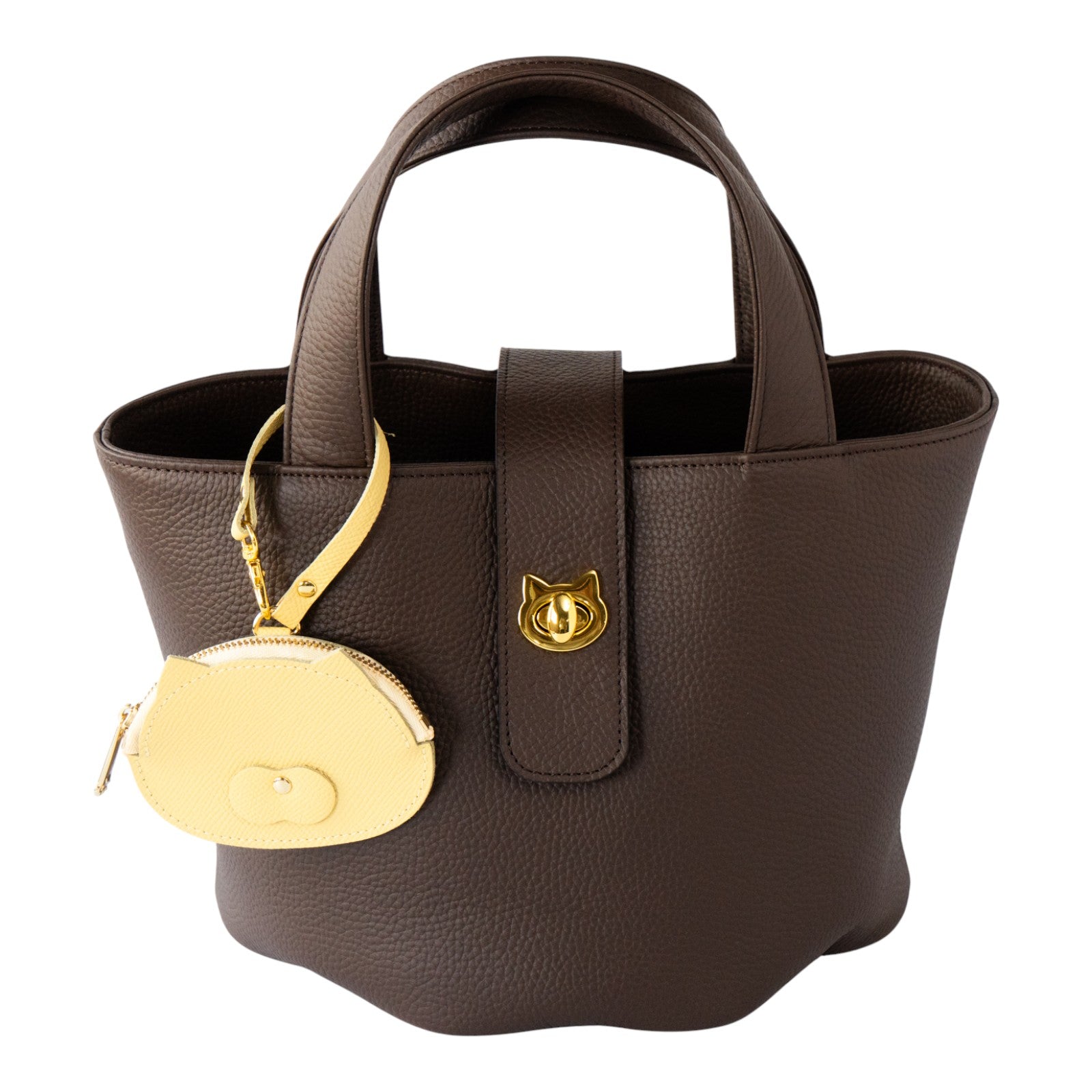 [NEW] にゃんフェイスコインケース　キュイール・ミネルバ  /   カナリア