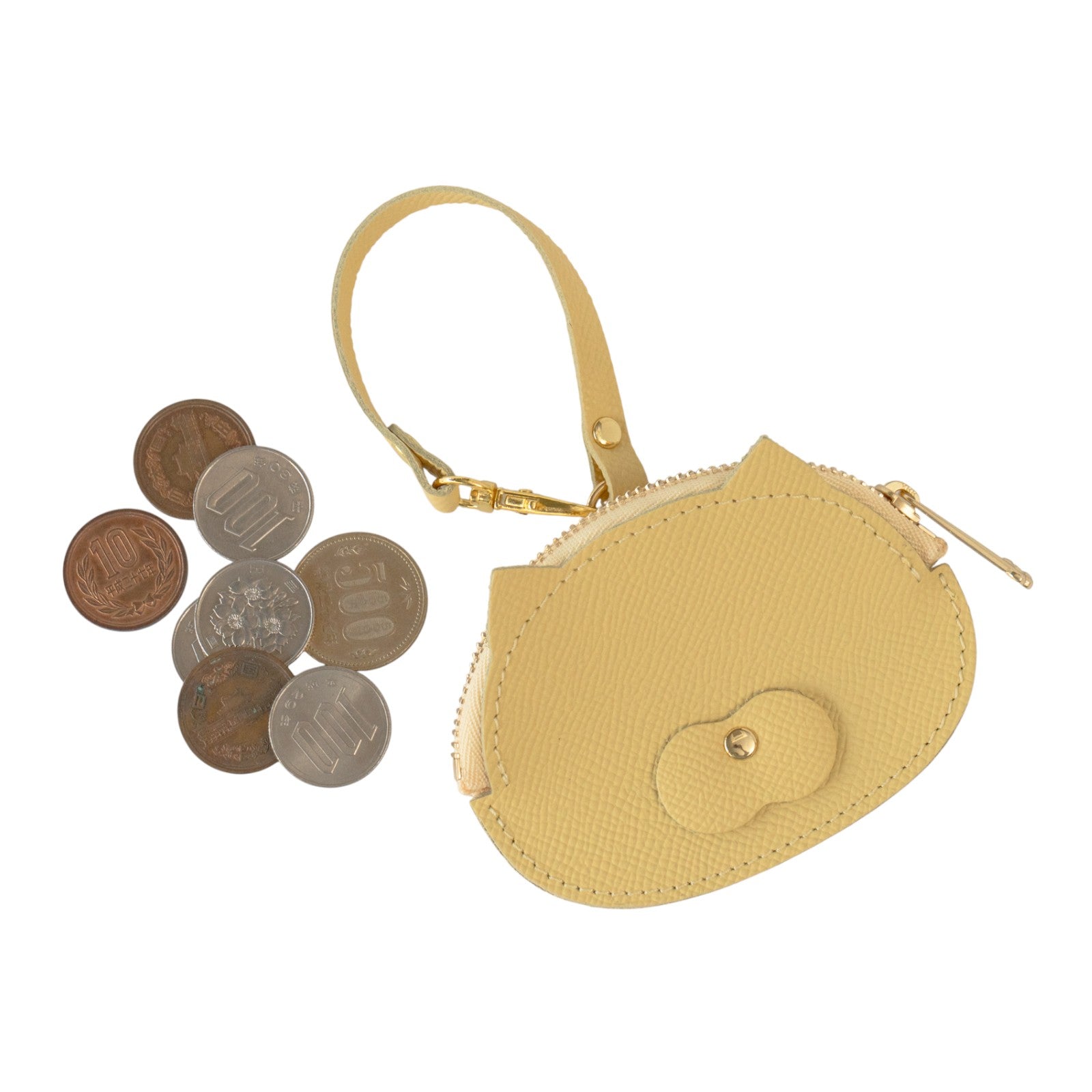 [NEW] にゃんフェイスコインケース　キュイール・ミネルバ  /   カナリア